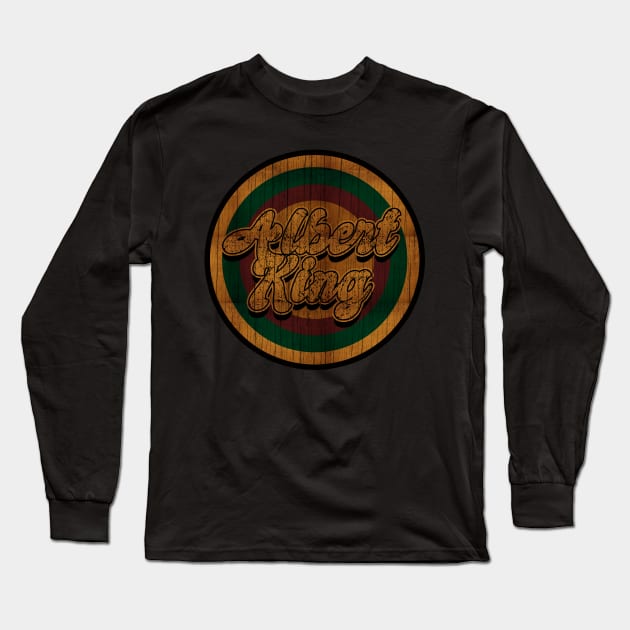 Circle Retro Albert King Long Sleeve T-Shirt by Electric Tone